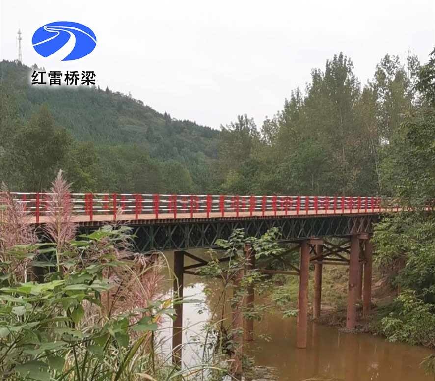 南充至成都高速公路扩容工程土建施工LJ6标一分部钢便桥工程