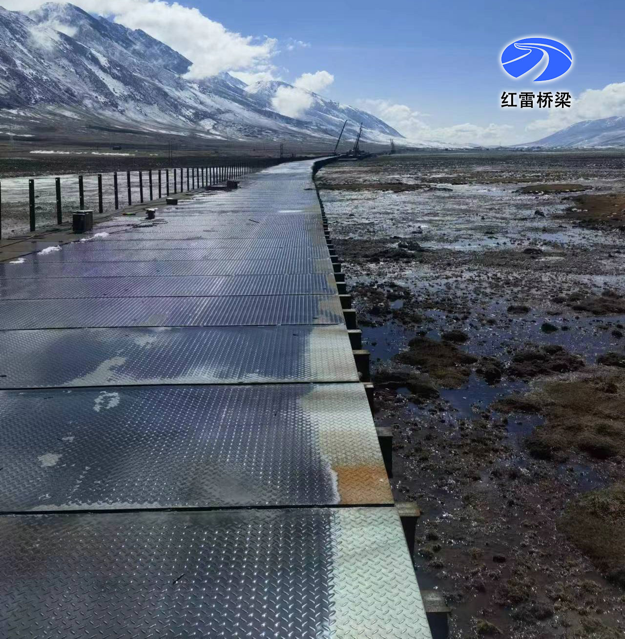 川藏铁路雅安至昌都段无量河湿地公园范围伴桥施工便道