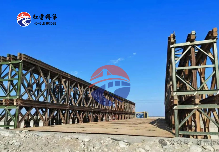 新疆喀什G3012—草湖—G314公路钢便桥完工
