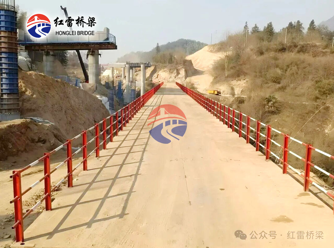 安徽六安安吉至旌德高速——再度施工钢栈桥两座