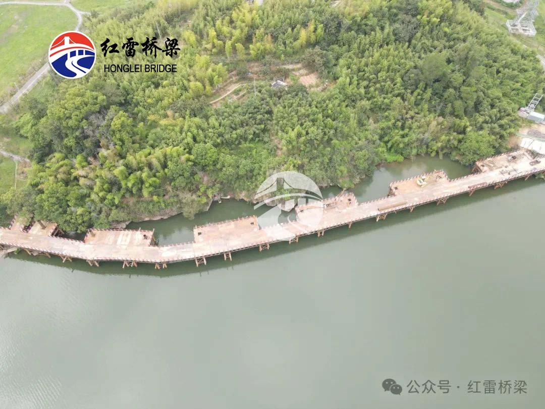 浙江丽水市大溪治理提升改造工程钢便桥
