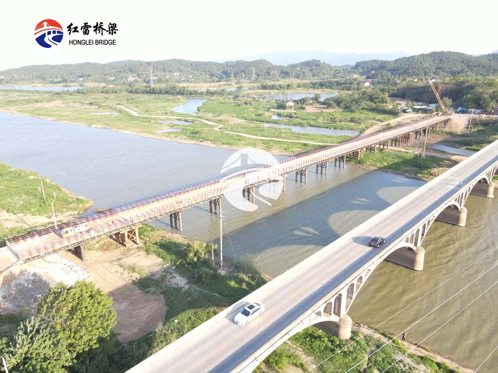安徽安庆S462宜秀段练潭桥危旧桥梁改造工程钢栈桥